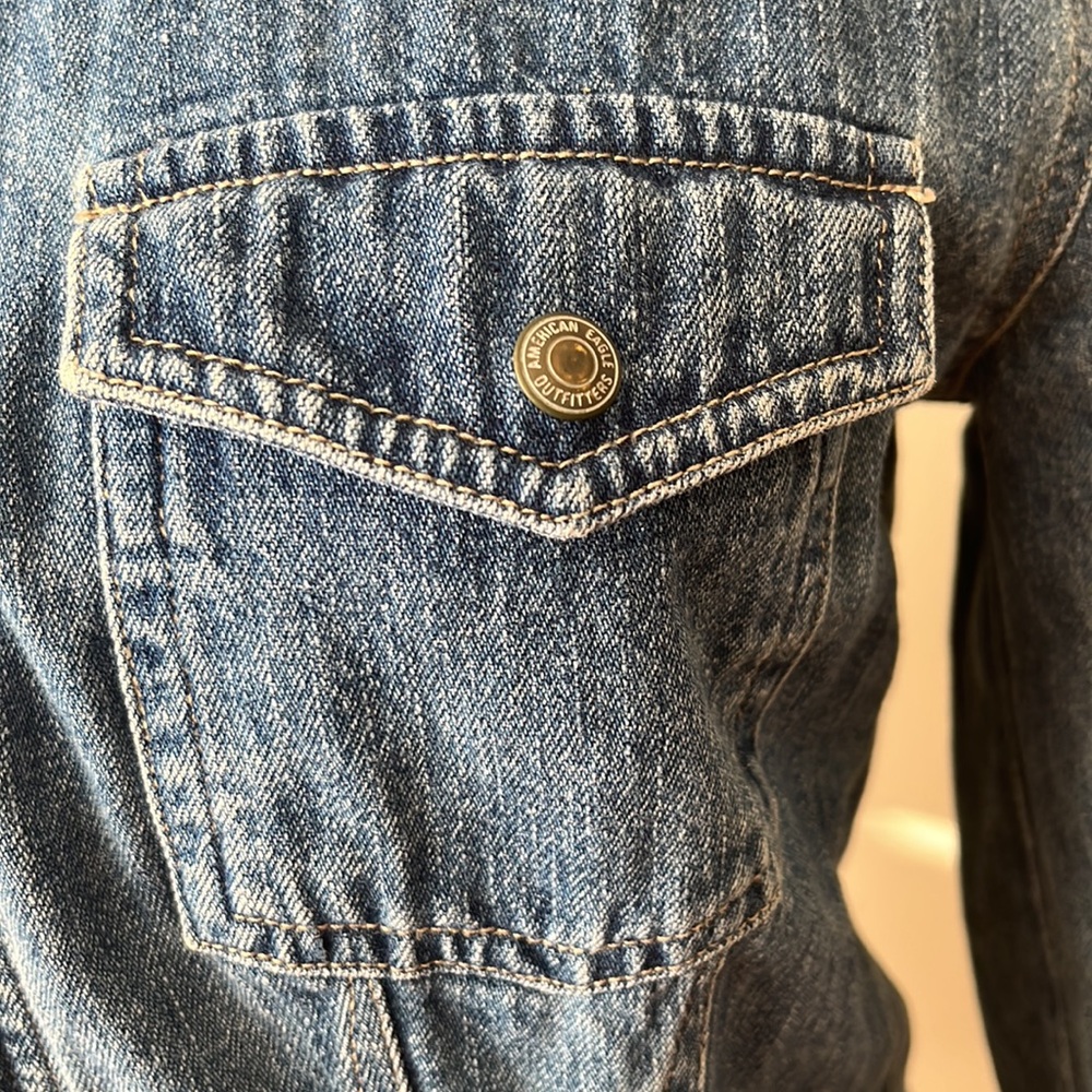 Vintage American Eagle Denim Shirt Jacket - Picture 3 of 13